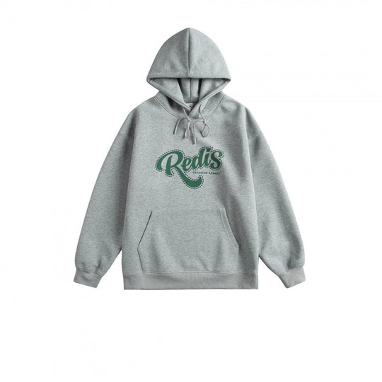 Unisex Oversize-Kapuzenpullover mit Kängurutasche, Logoprint und breitem Rippbund Shop Nory
