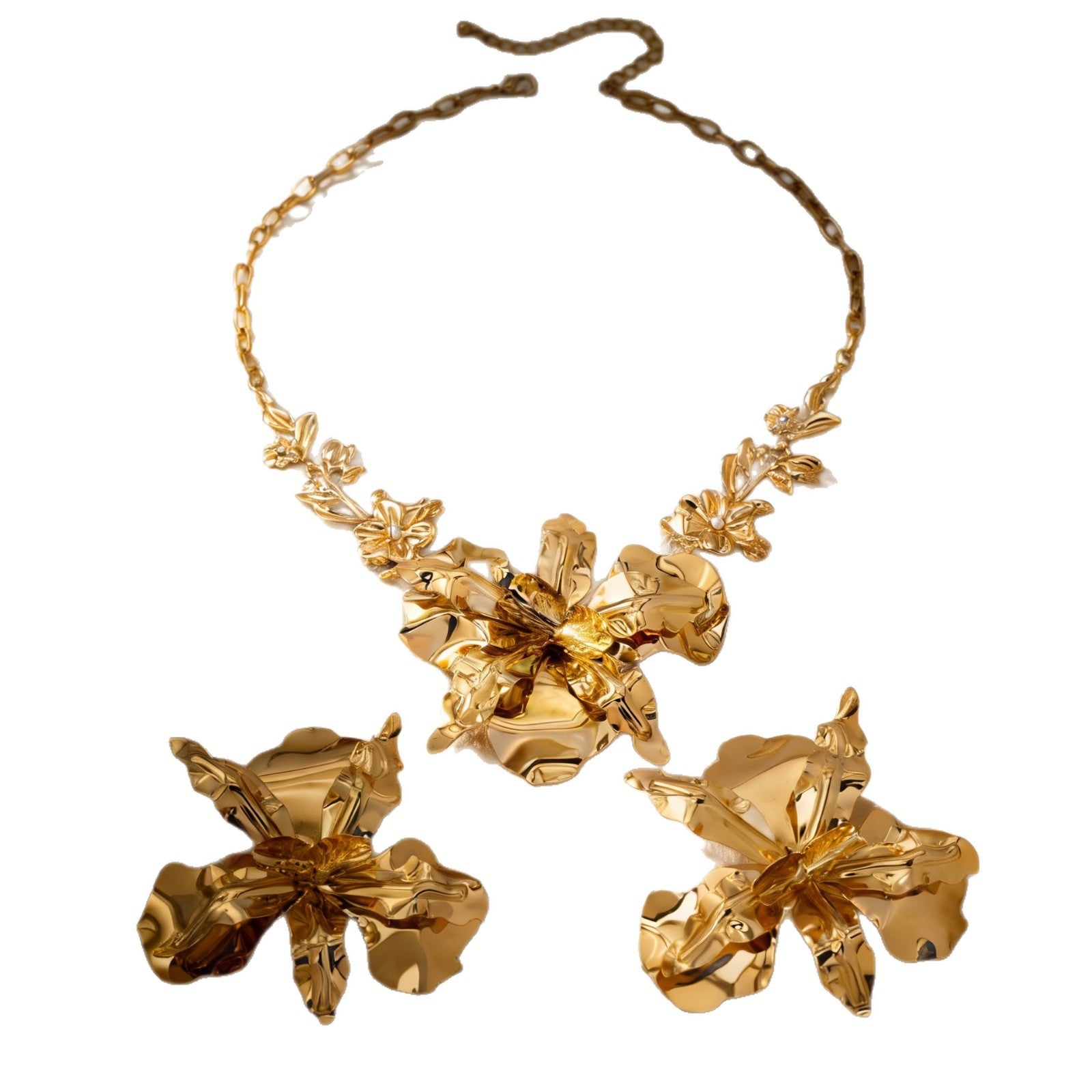 Damen Schmuckset mit kunstvollen Blumenmotiven Shop Nory