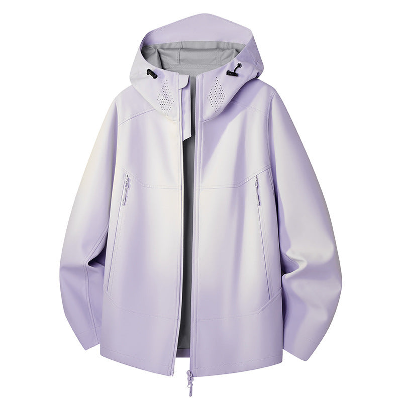Damen Wasserdichte Softshell-Outdoorjacke mit minimalistischer Silhouette und Belüftungsperforation am Kragen Shop Nory
