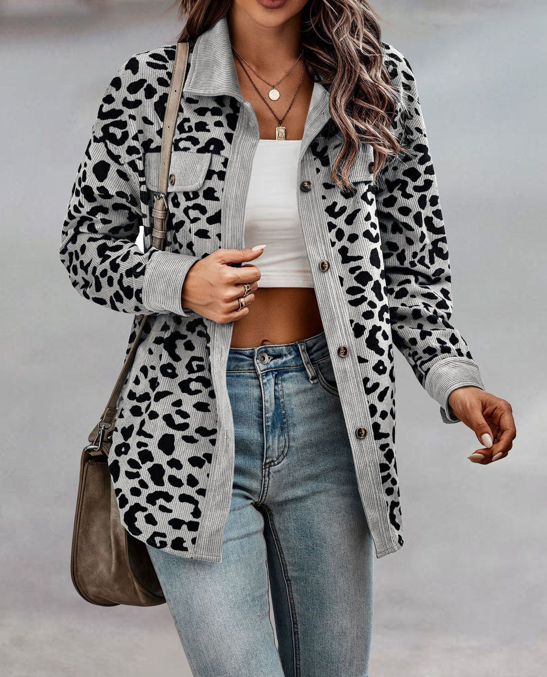 Damen lässige und modische Karo-Jacke