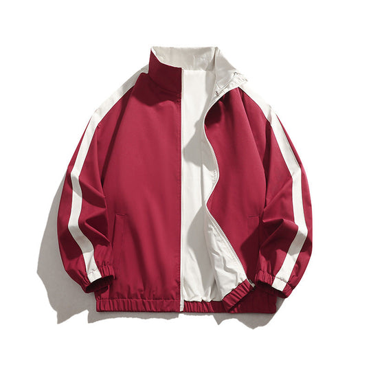 Herren sportliche Übergangsjacke mit elastischen Bündchen und praktischen Reißverschlusstaschen