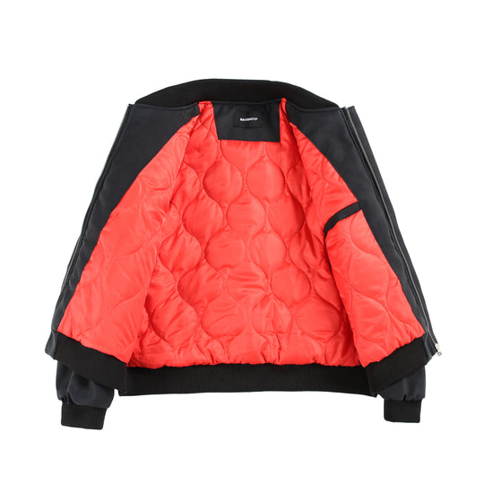 Unisex Oversize-Bomber mit minimalistischer Frontblende und strukturierter Nahtführung Shop Nory