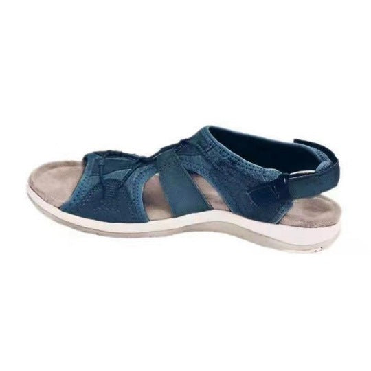 Damen Sportive Komfort-Sandalette mit gepolstertem Fußbett und Klett-Fersenriemen Shop Nory