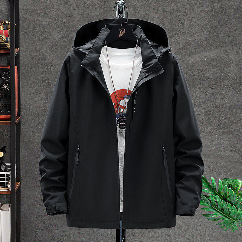 Herren Leichte Softshell-Outdoorjacke mit Kapuze, wind- und wasserabweisender Oberfläche Shop Nory