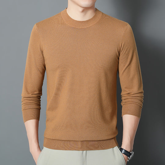 Herren Feiner Rundhalspullover aus Feinstrick mit schmaler Silhouette Shop Nory