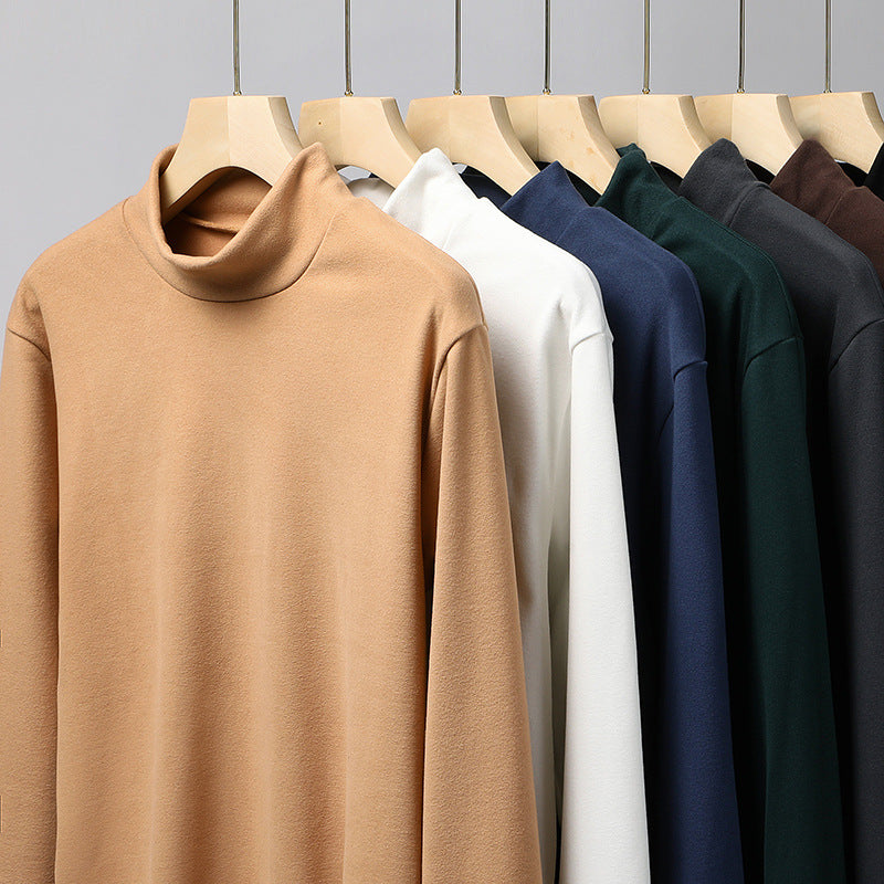 Damen Feines Stretch-Mockneck-Langarmshirt mit engem Stehkragen Shop Nory