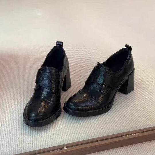 Damen Monkstrap-Loafer mit breitem Riemen und skulpturiertem Blockabsatz Shop Nory