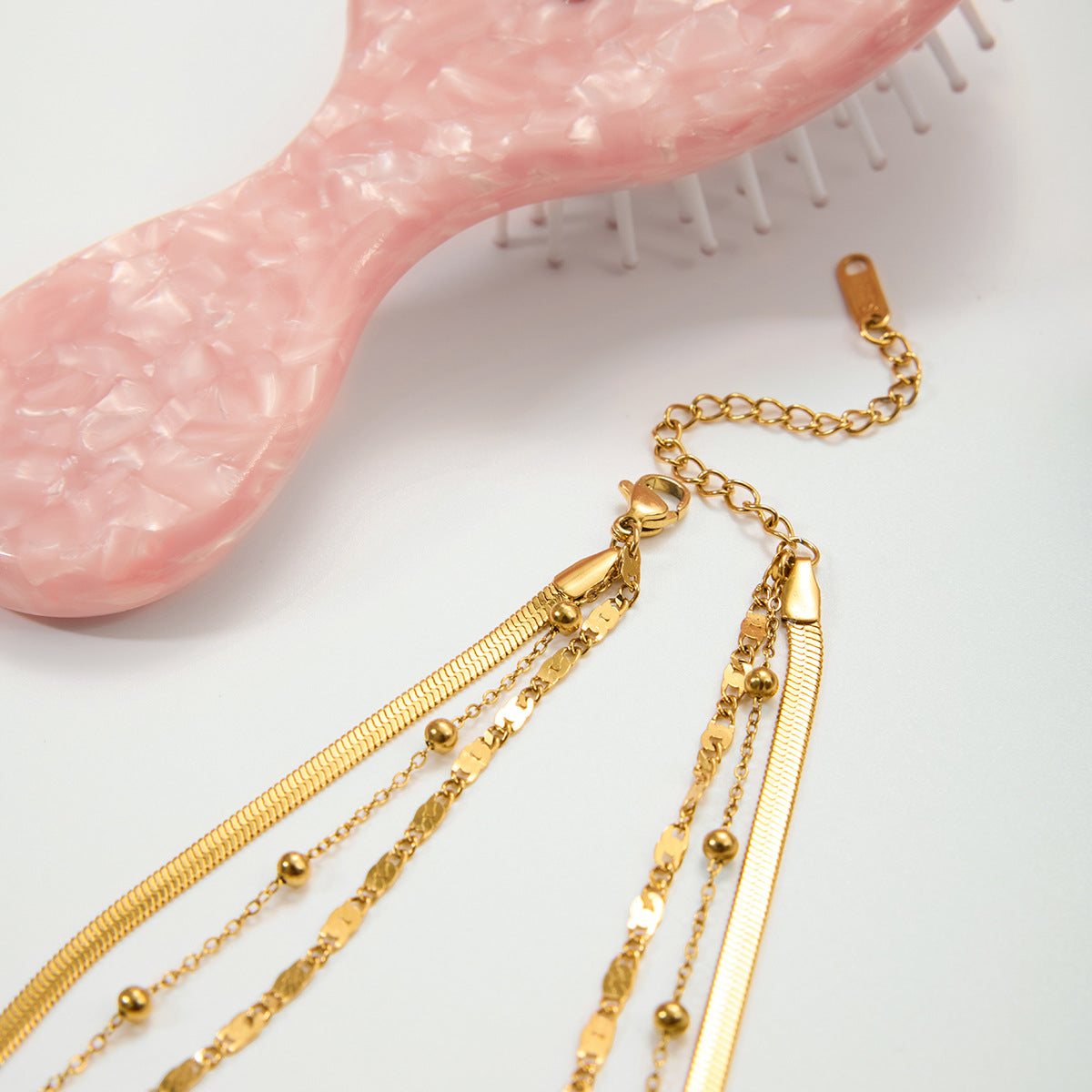 Damen Mehrlagige Halskette mit stilvollem Chainglieder-Design Shop Nory