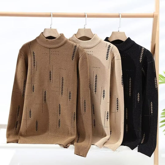 Damen Modischer Strickpullover mit floraler Applikation Shop Nory