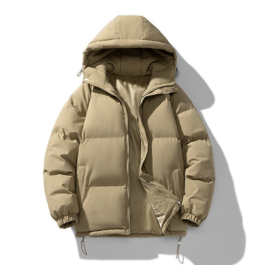 Unisex Gepolsterte Kapuzensteppjacke mit Thermoisolierung und verstellbarem Saum Shop Nory