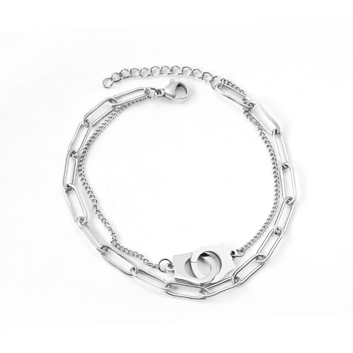 Damen Armband mit doppeltem Gliederdesign und luxuriösem Verschluss Shop Nory