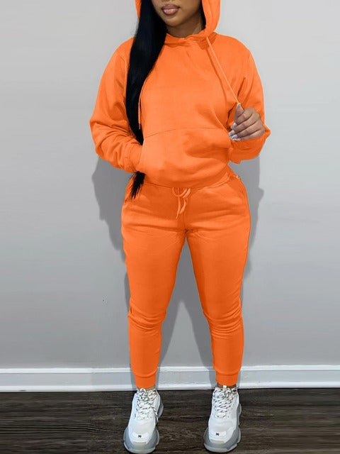Herren nan sportliches Jogginganzug-Set mit Kapuzenpullover Kängurutasche und schmal zulaufender Jogginghose Shop Nory