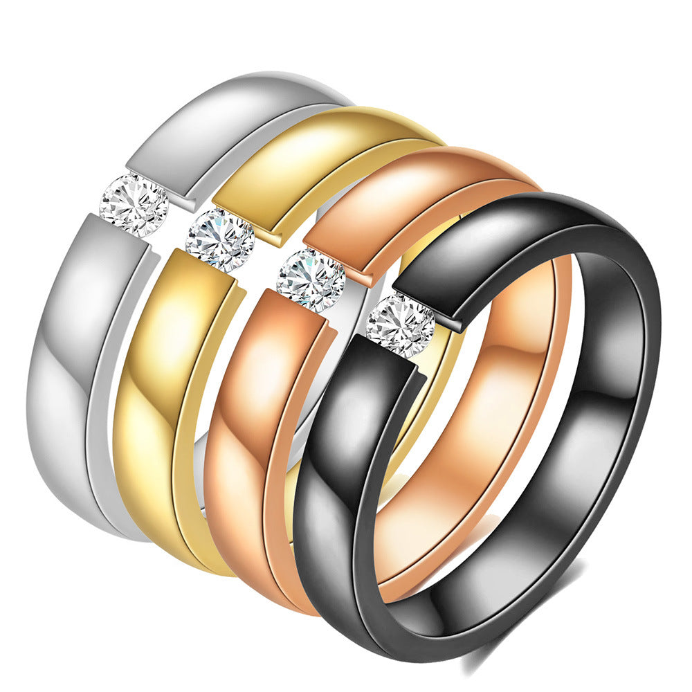Damen eleganter Ring mit funkelndem Zirkonia Shop Nory