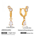 Damen Ohrhänger mit eleganten Zirkonia-Details und hypoallergenen Eigenschaften Shop Nory