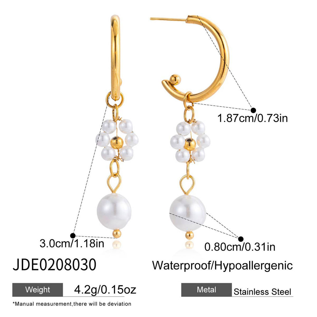 Damen Ohrhänger mit funkelnden Kristall-Details Shop Nory