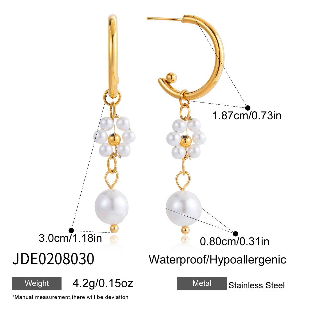 Damen Ohrhänger mit funkelnden Kristall-Details Shop Nory