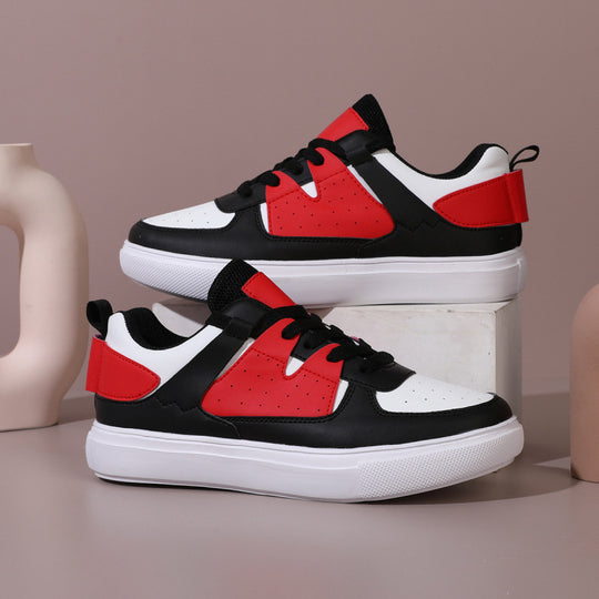 Herren Trendige Sneaker mit niedrigem Schaft, dicker Plateau-Sohle und synthetischem Leder Shop Nory