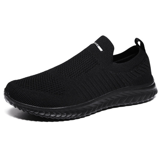 Damen Atmungsaktive Slip-On Sneakers mit elastischem Strick-Obermaterial