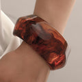 Damen trendiger Armreif aus einzigartigem, handgearbeitetem Acryl Shop Nory
