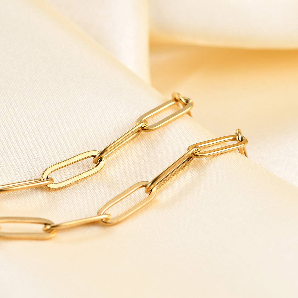 Damen Armband aus Edelstahl im modernen Gliederdesign Shop Nory