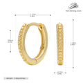 Damen Creolen mit kunstvoll strukturiertem Design aus hochwertigem 925 Sterling Silber Shop Nory
