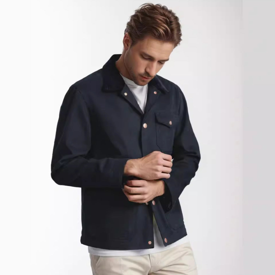 Herren trendige Jeansjacke