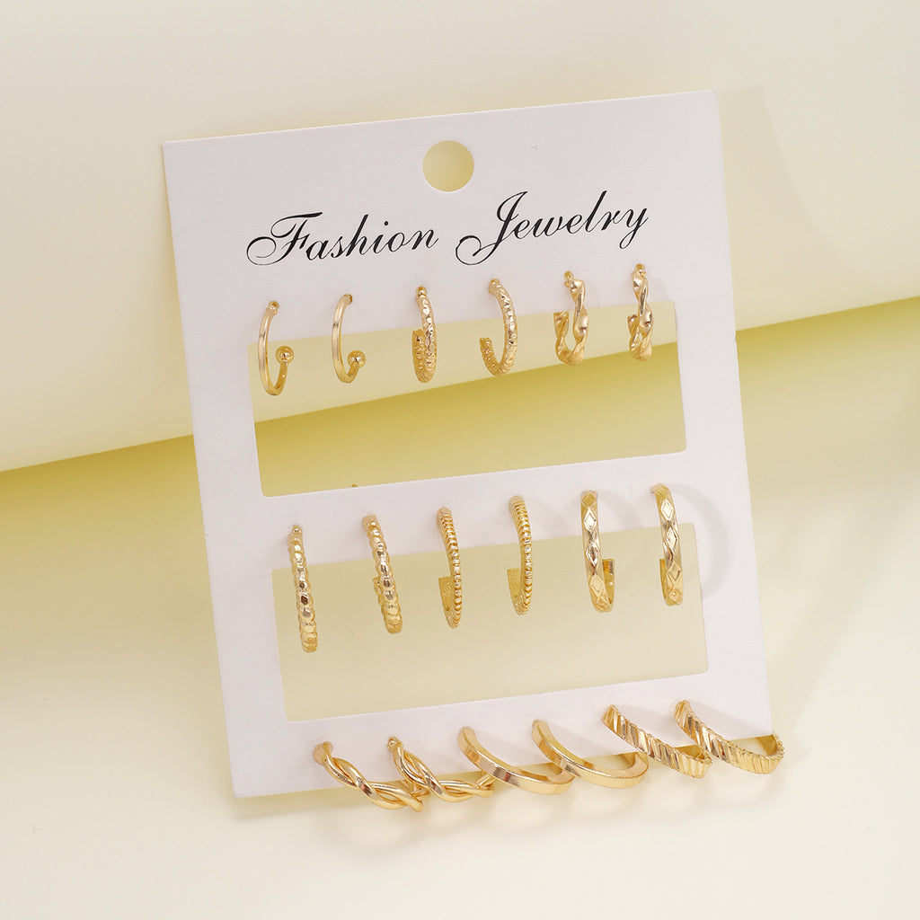 Damen Ohrringe Set mit modernen Kugel- und Knoten-Designs Shop Nory