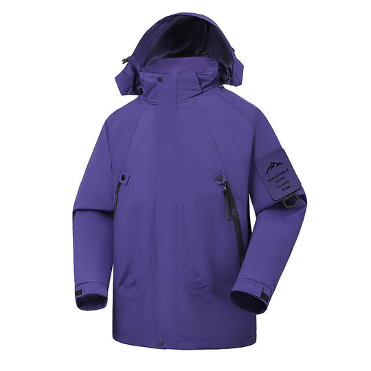 Herren Wasserdichte Softshell-Outdoorjacke mit verstellbarer Kapuze und versiegelten Nähten Shop Nory