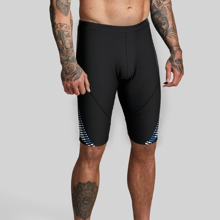 Herren Schwimmshorts mit kompressiver Passform und stylischen Designelementen