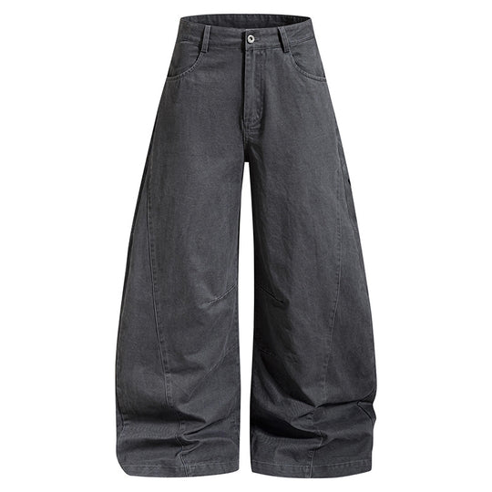 Damen weite High‑Waist Culotte-Jeans mit Baggy-Silhouette und Cargo-Details Shop Nory