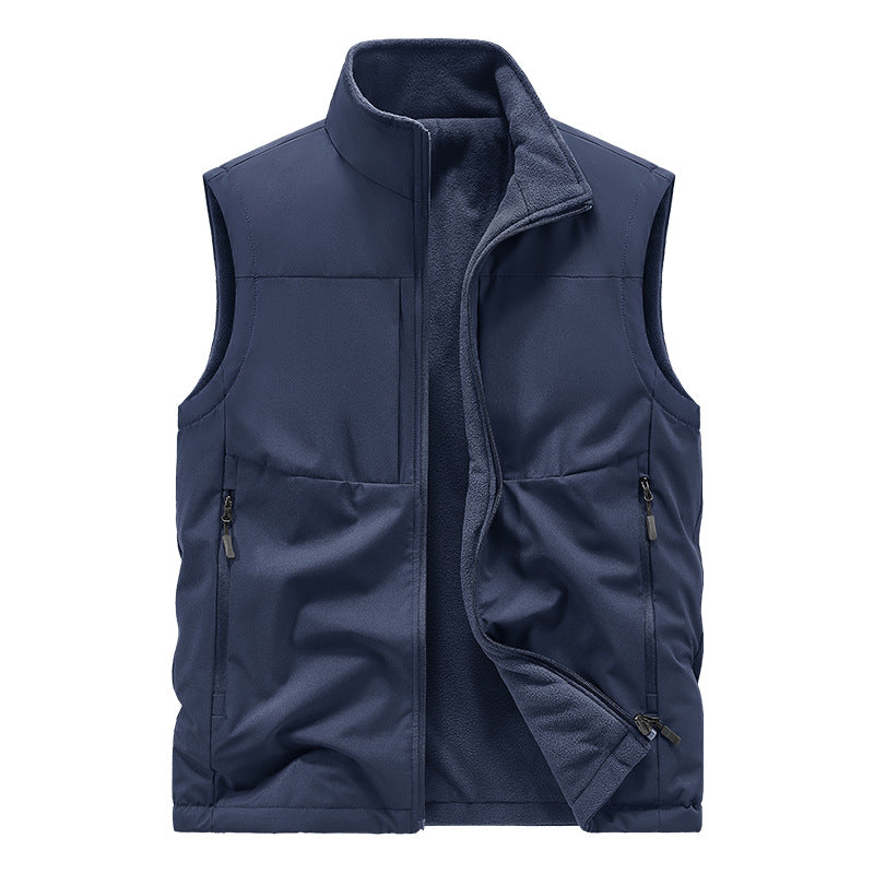 Herren Leichte technische Outdoor‑Weste mit Stehkragen, Netzfutter und Reißverschlusstaschen Shop Nory