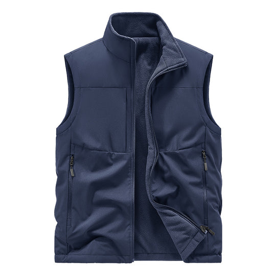 Herren Leichte technische Outdoor‑Weste mit Stehkragen, Netzfutter und Reißverschlusstaschen Shop Nory