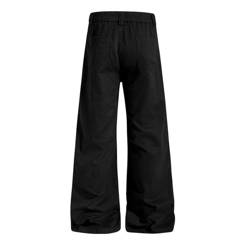Damen Hochtaillierte weite Culotte-Hose mit Ösen-Detail Shop Nory