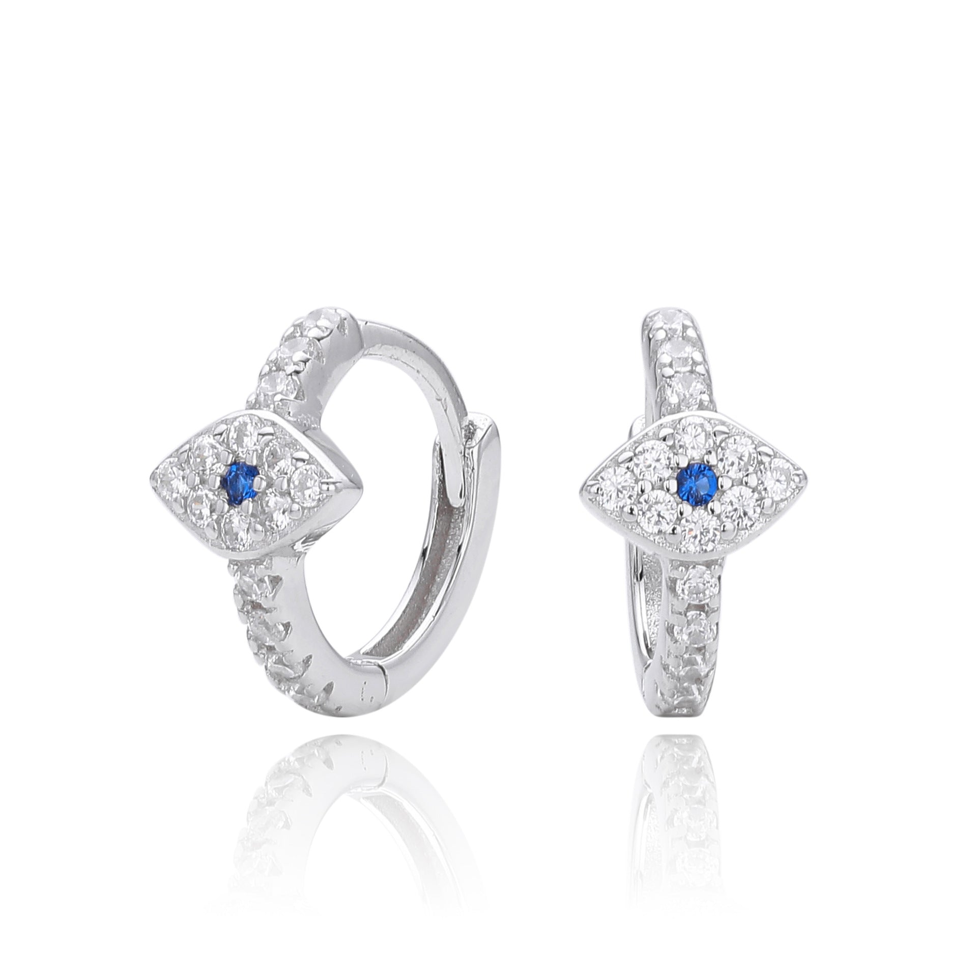 Damen Ohrhänger im zeitgemäßen Augen-Design aus hochwertigem 925 Sterling Silber Shop Nory