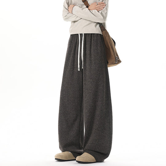 Damen Extraweite Strick-Loungehose mit Tunnelzug und elastischem Bund Shop Nory
