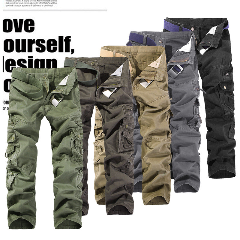 Herren Robuste Cargo-Arbeitshose mit Mehrfach‑Taschen, Kniefalten und Relaxed‑Fit Shop Nory