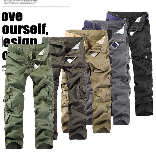 Herren Robuste Cargo-Arbeitshose mit Mehrfach‑Taschen, Kniefalten und Relaxed‑Fit Shop Nory