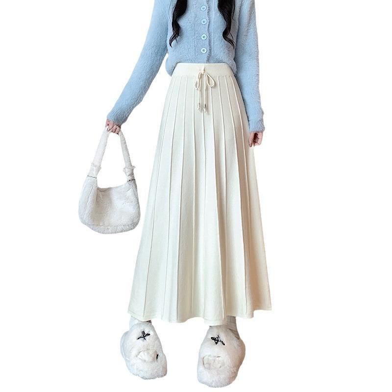 Damen Eleganter und fließender Maxirock Shop Nory
