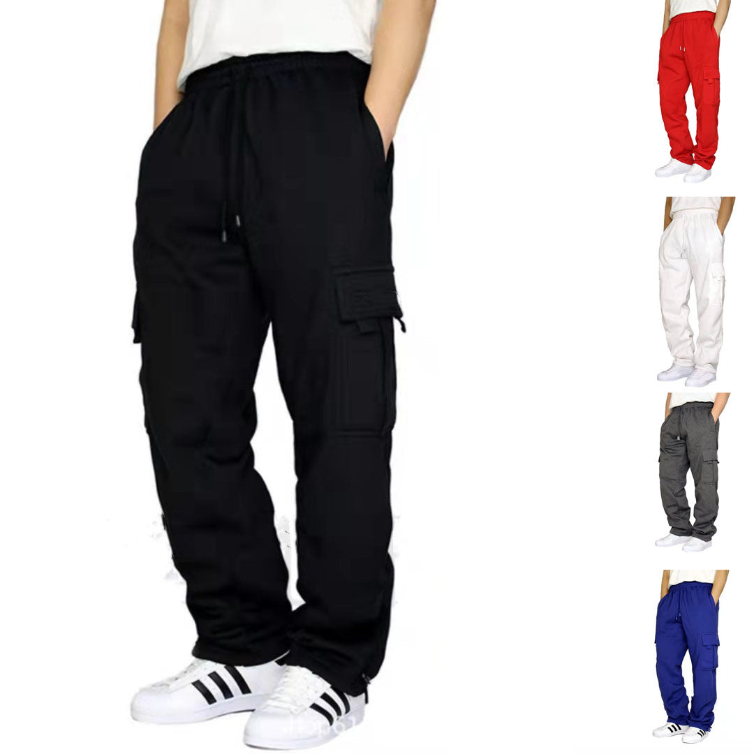 Herren heavy-duty Utility-Freizeithose mit Kordelzug, aufgesetzten Cargotaschen und relaxed Fit Shop Nory