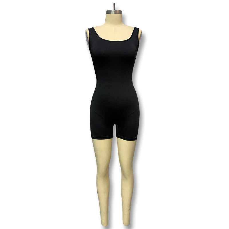 Damen Eleganter und figurbetonter Sport-Jumpsuit