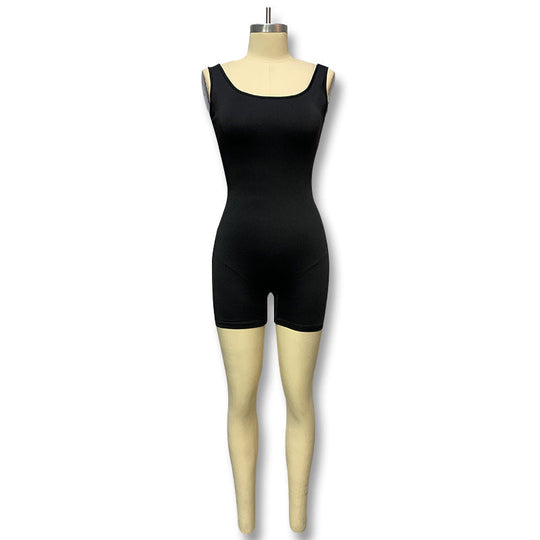Damen Eleganter und figurbetonter Sport-Jumpsuit