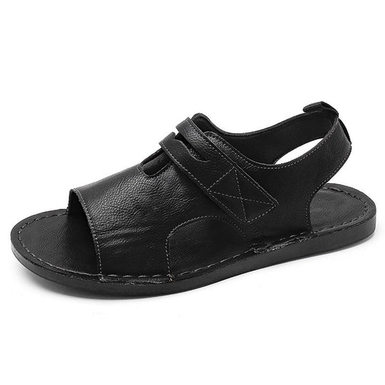 Herren Atmungsaktive Leder-Sandalen mit verstellbarem Riemen