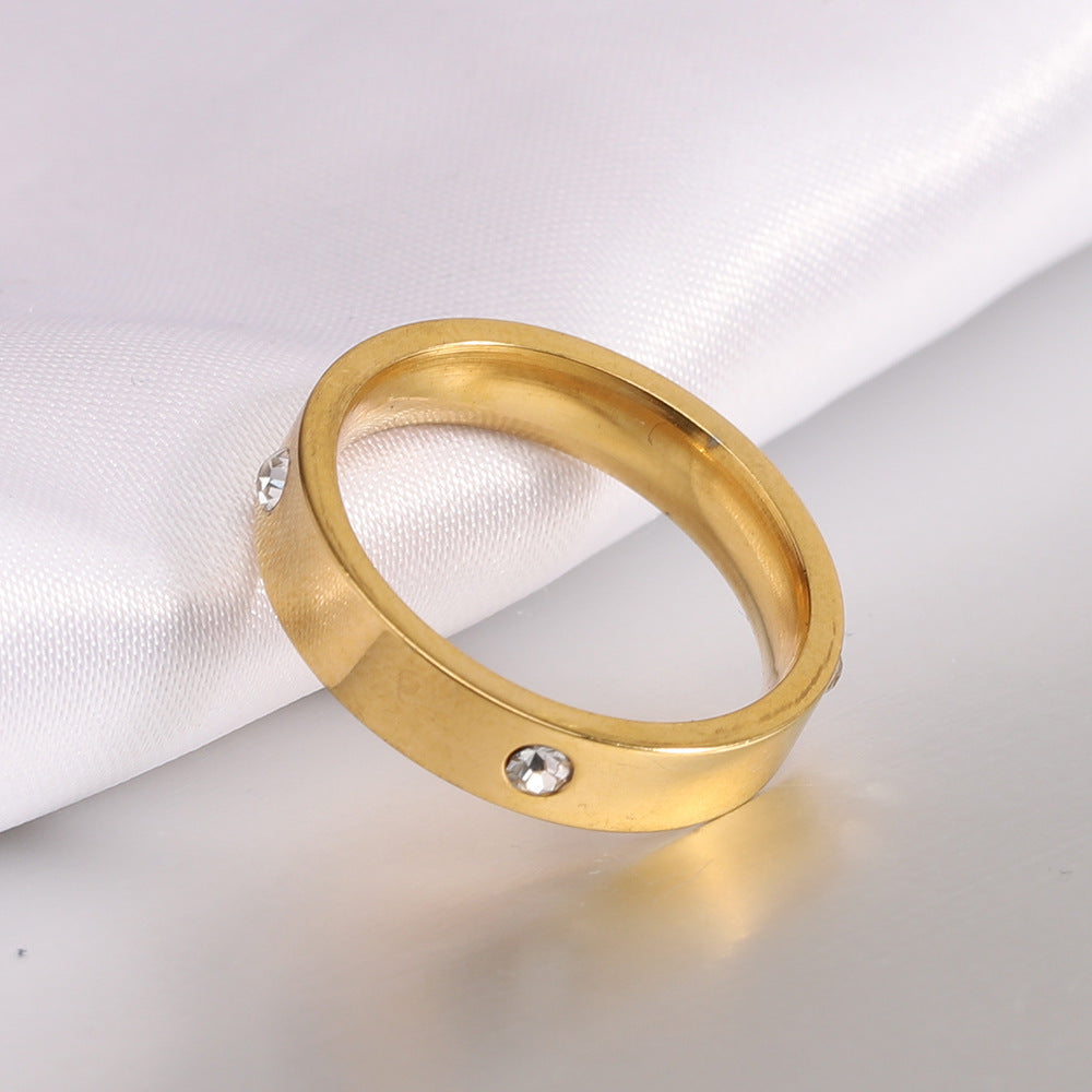 Damen Ring mit funkelndem Kristalleinsatz Shop Nory