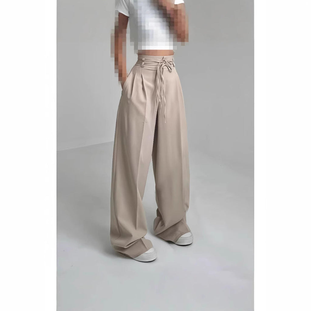 Damen Weite Hochbund-Hose mit raffinierter Drapierung