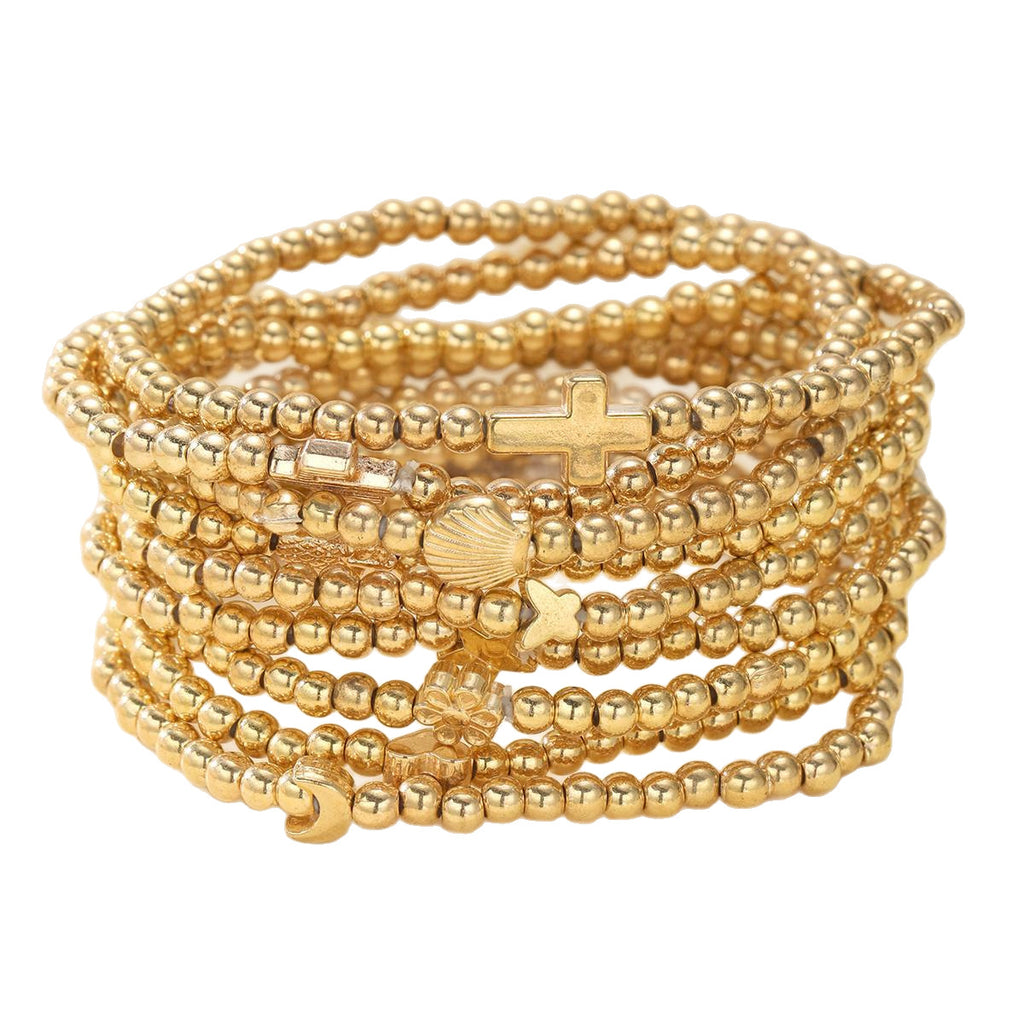Damen Armband-Set mit charmanten Anhängern und stylischem Design Shop Nory