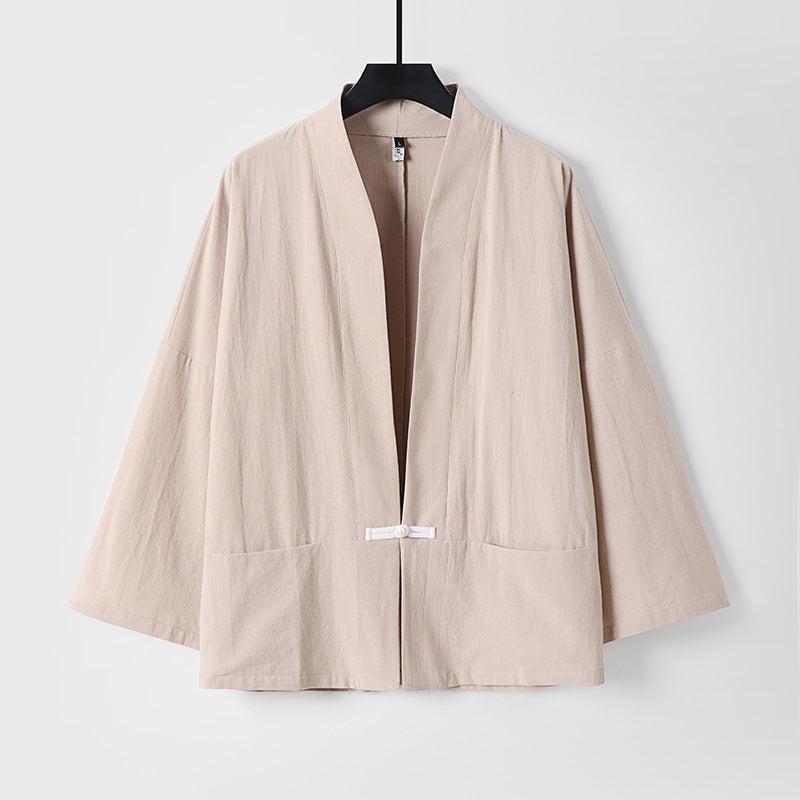 Damen Leichte Kimono-Jacke aus Baumwollmix mit lockerer Passform Shop Nory