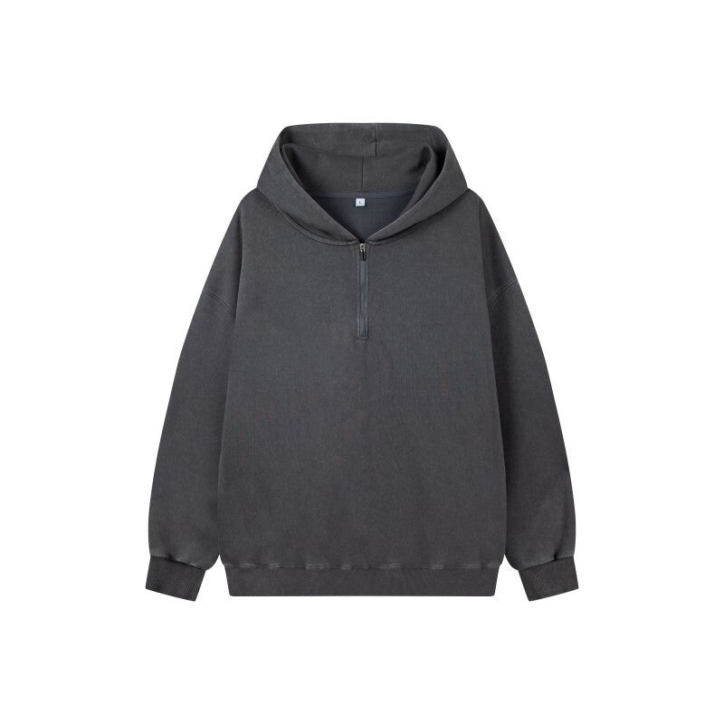 Damen Stilvolle Kapuzenpullover mit halbem Reißverschluss Shop Nory