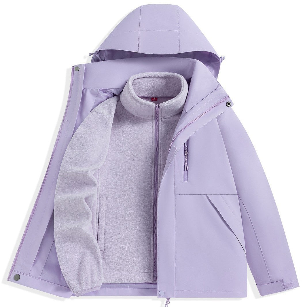 Herren zweilagiger Outdoorparka mit herausnehmbarer Fleece-Innenjacke und Kapuze Shop Nory