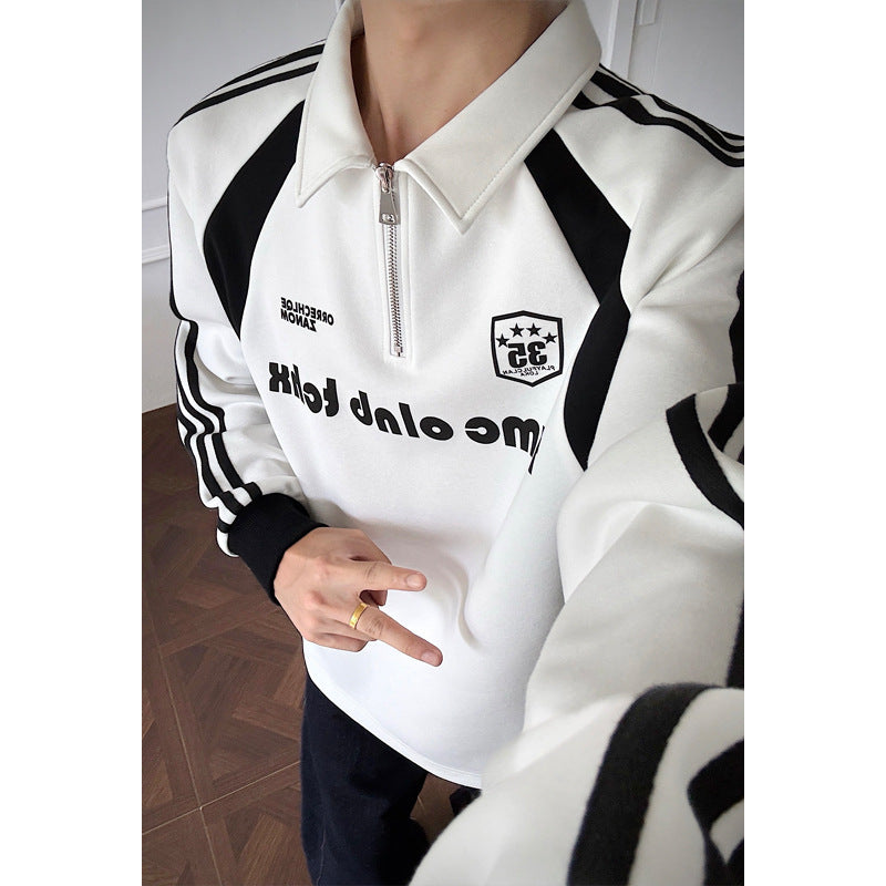 Herren Sportliches Zip-Pullover Shop Nory