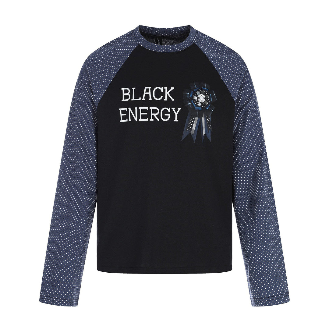 Damen Langarmshirt mit Raglanärmeln, dekorativem Schleifen-Print und weichem Baumwollmix Shop Nory